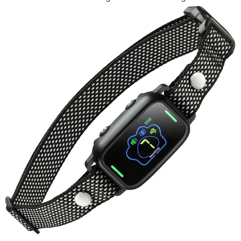 Anti Bark Pet Collar Smart Black